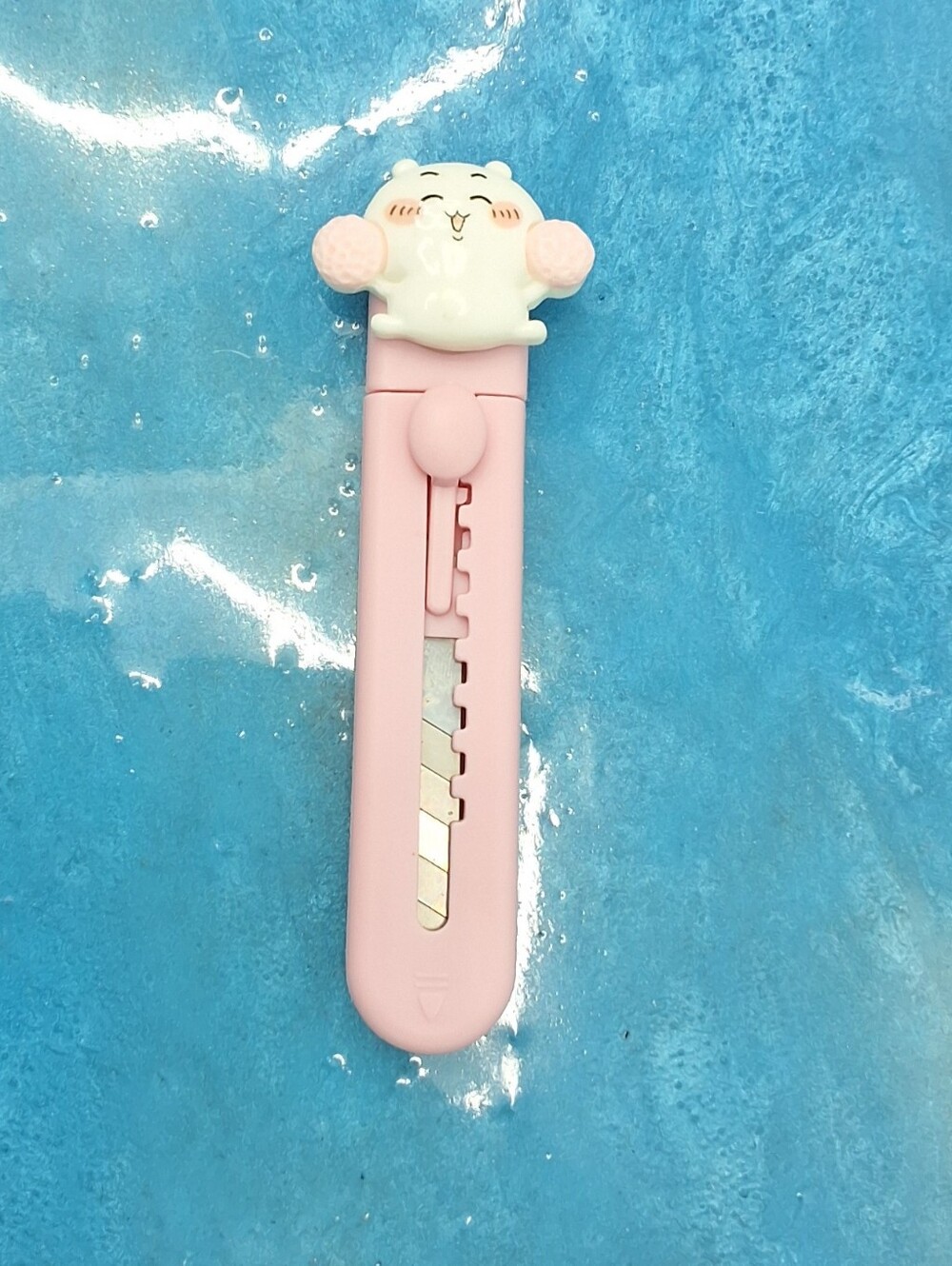 Chiikawa Pink Retractable Utility Knife Box Cutter, NEW